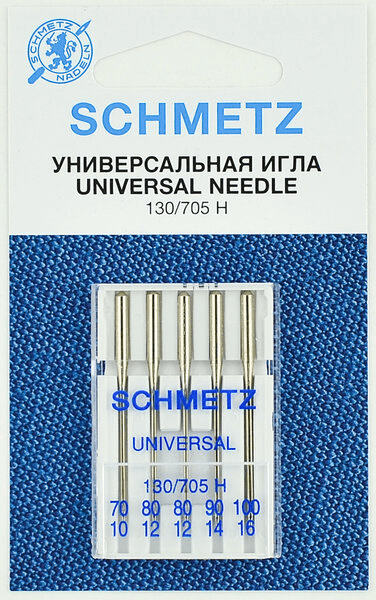 Иглы Schmetz универсальные (70x1, 80x2, 90x1, 100х1), 5 шт в Железногорск-Илимском