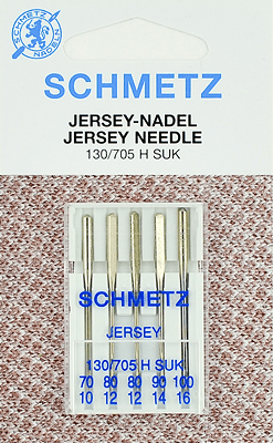 Иглы Schmetz джерси 130/705 H SUK (70x1, 80x2, 90x1, 100x1) 5 шт в Железногорск-Илимском